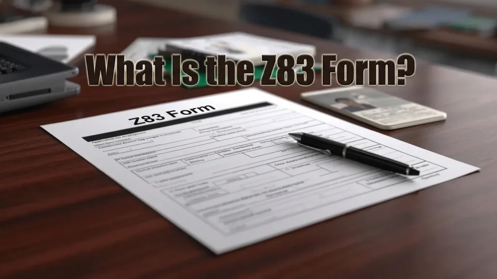 What Is the Z83 Form for South African government job applications
