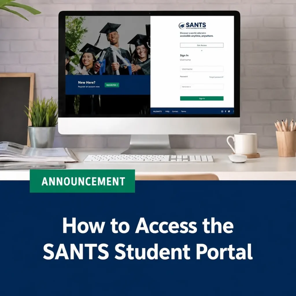 How to access the SANTS Student Portal online