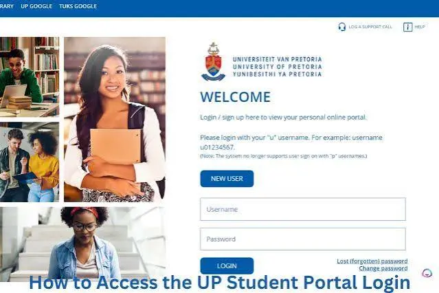 How to complete the UP Portal login for University of Pretoria students