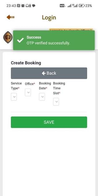 PSIRA Login With OTP using registered cellphone number