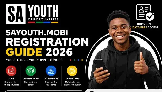 SA Youth registration guide on sayouth.mobi