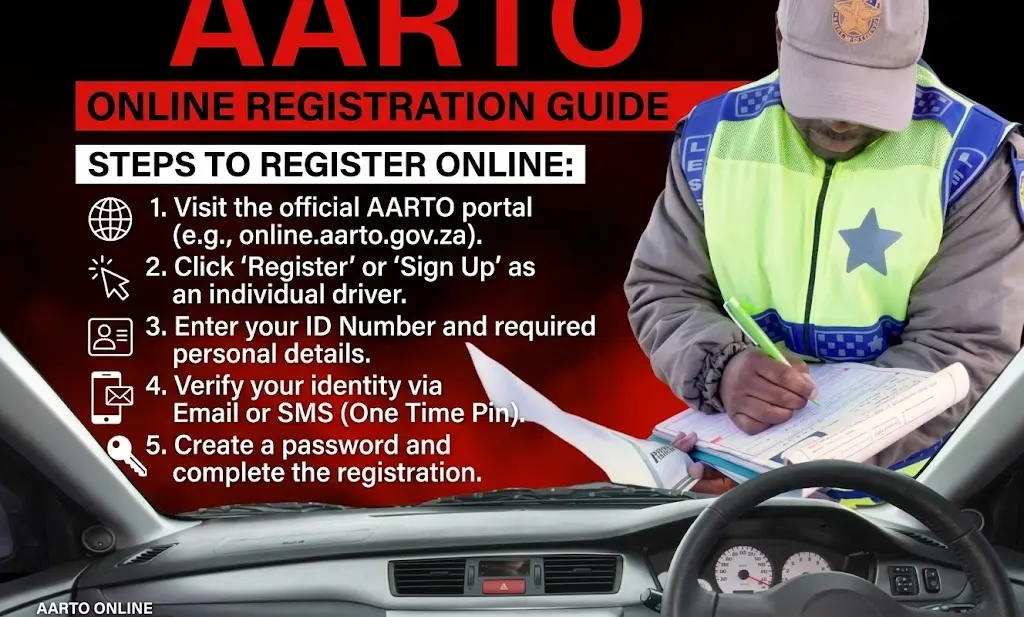 How to register on the AARTO Online Portal in South Africa