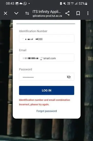 TUT Login problems and solutions for students