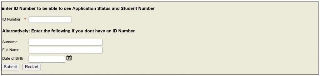 TUT iEnabler login for application status