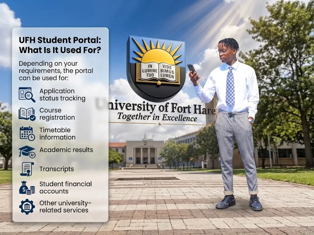 UFH Student Portal login and student services