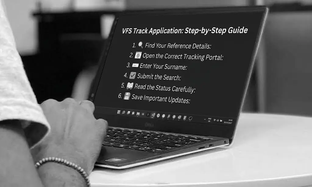 VFS Track Application step-by-step guide for checking visa status online