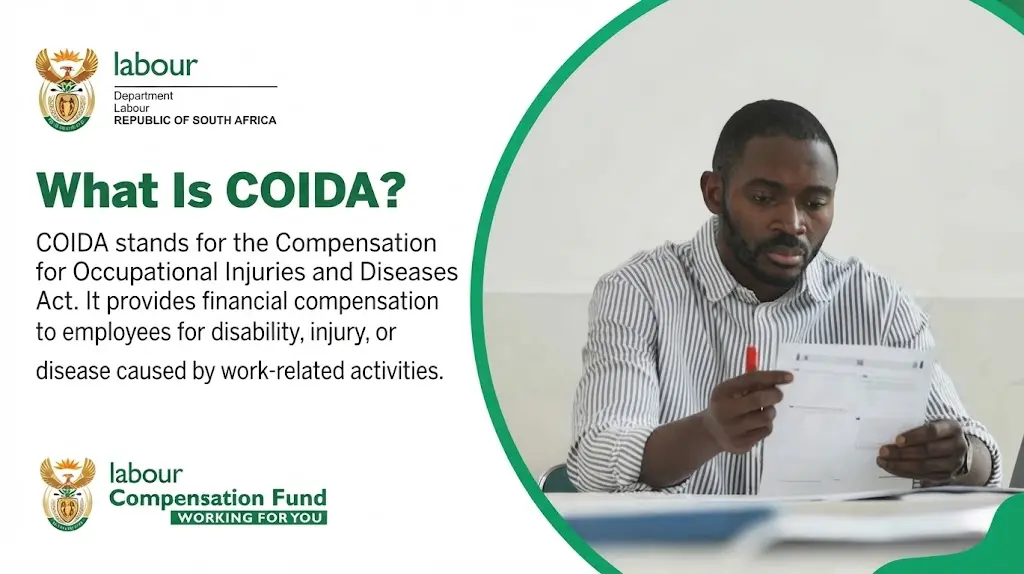 What is COIDA and how the Compensation for Occupational Injuries and Diseases Act works