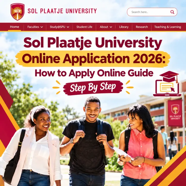 Sol Plaatje University online application 2026 step-by-step guide for prospective students in South Africa